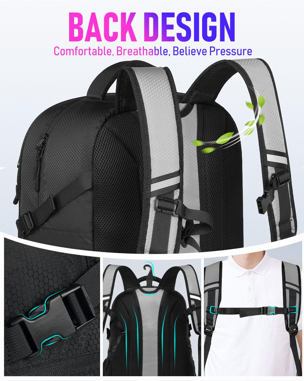 LOINTET Basketball Bag Backpack with Ball Holder Shoes Compartment, Large Basketball Accessories Sports Bag