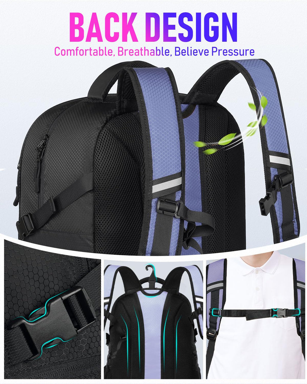LOINTET Basketball Bag Backpack with Ball Holder Shoes Compartment, Large Basketball Accessories Sports Bag